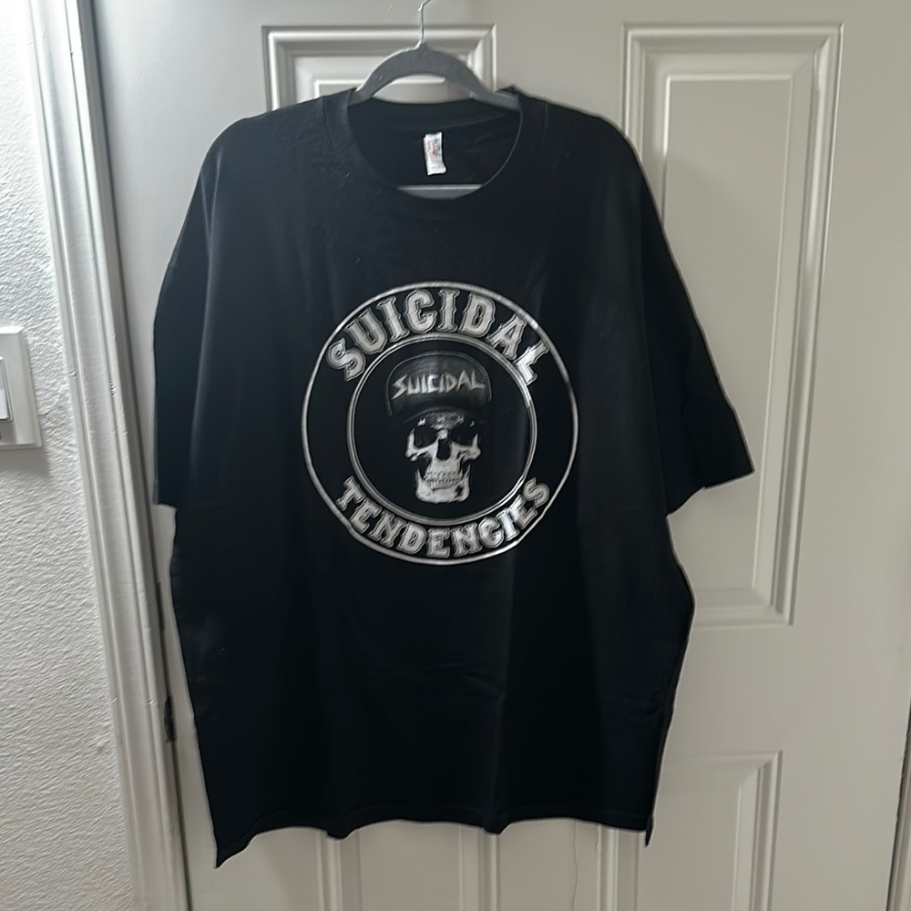 Alstyle Black Short Sleeve Tee with Striking Graphic